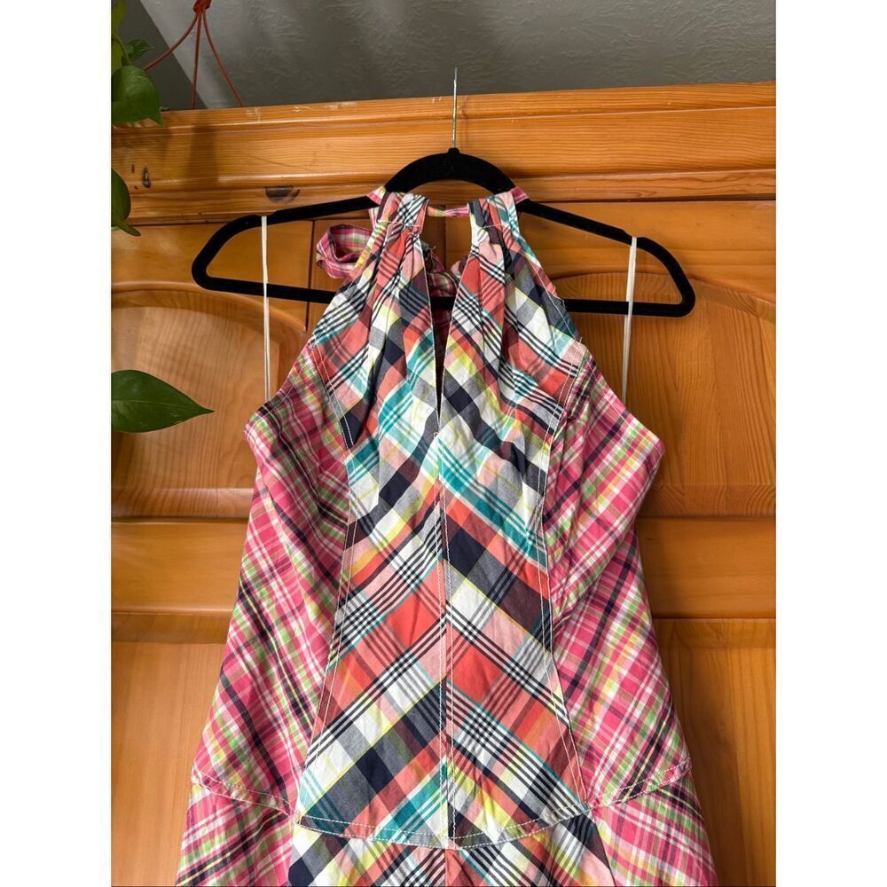 Pilcro Patchwork Halter Midi Dress Anthropologie Cotton Boho Summer XS - Picture 8 of 16